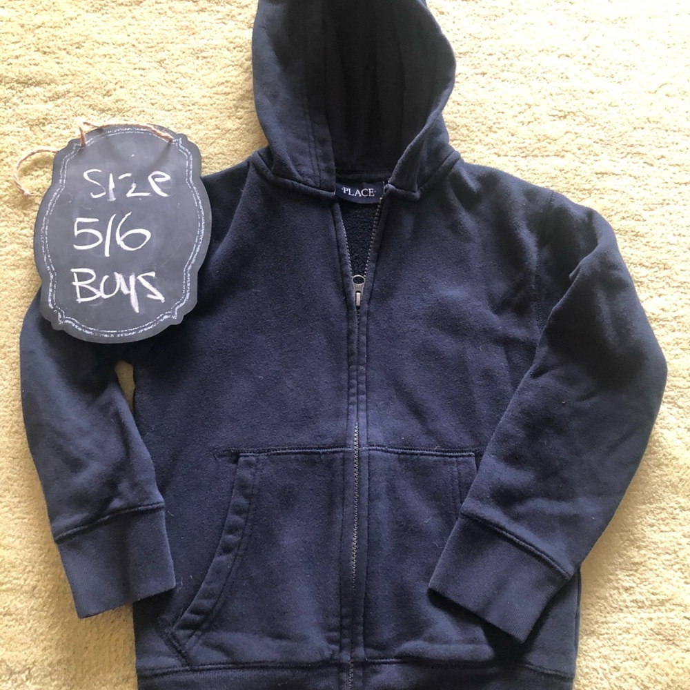 Place Dark Blue Kids Zip-Up Hoodie